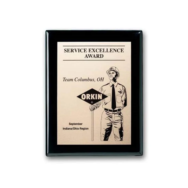Etch Oxidized Plaque - Ebony
