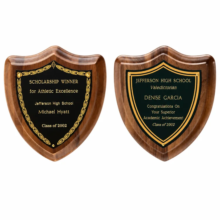 Contemporary Shield Plaque