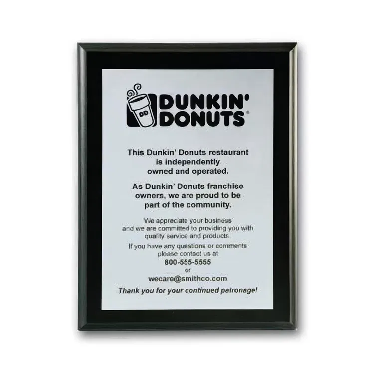 Screen-Printed Aluminum Plaque #15