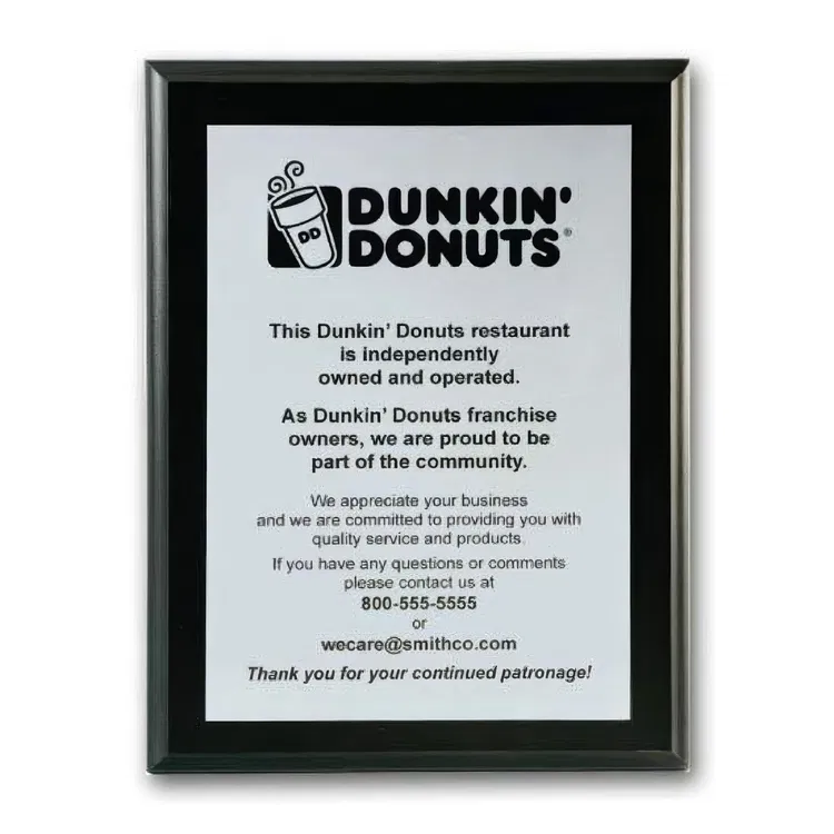 Screen-Printed Aluminum Plaque #21