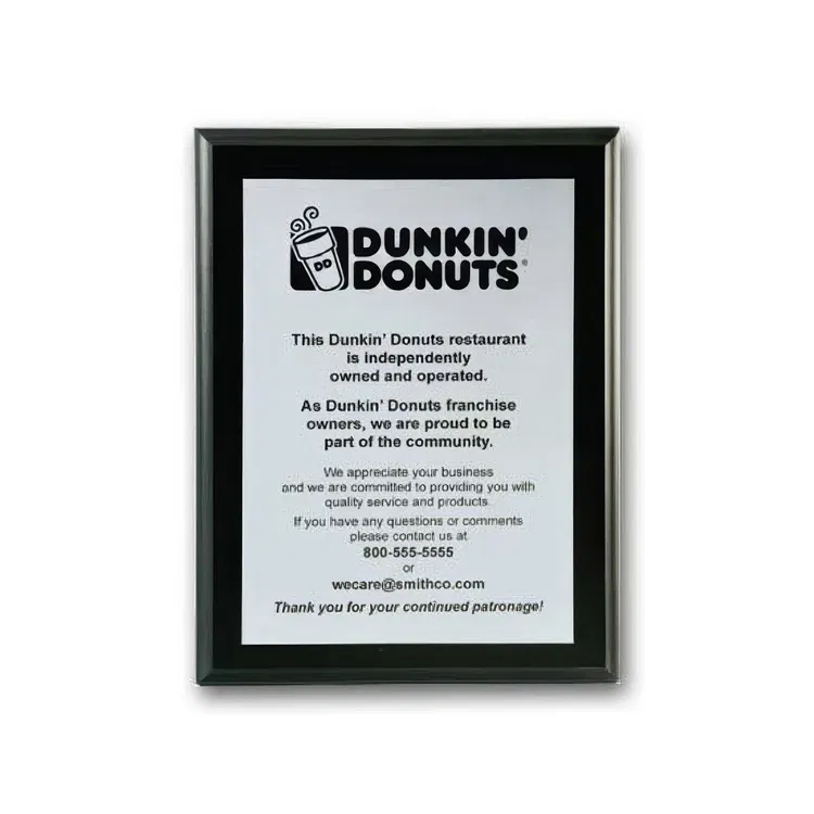 Screen-Printed Aluminum Plaque #3