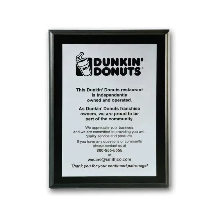 Screen-Printed Aluminum Plaque #9