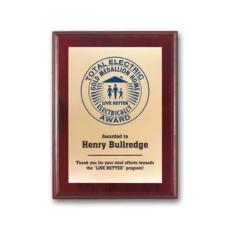Screen-Printed Brass Plaque #10