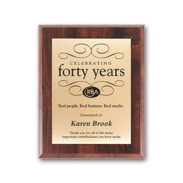 Screen-Printed Brass Plaque #13