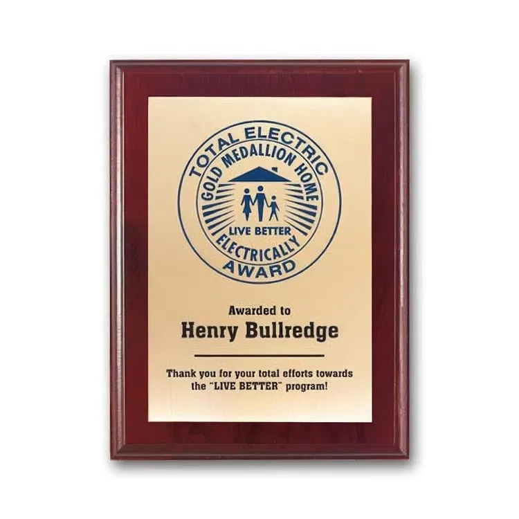 Screen-Printed Brass Plaque #16
