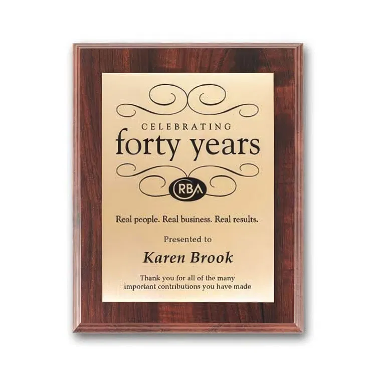 Screen-Printed Brass Plaque #19