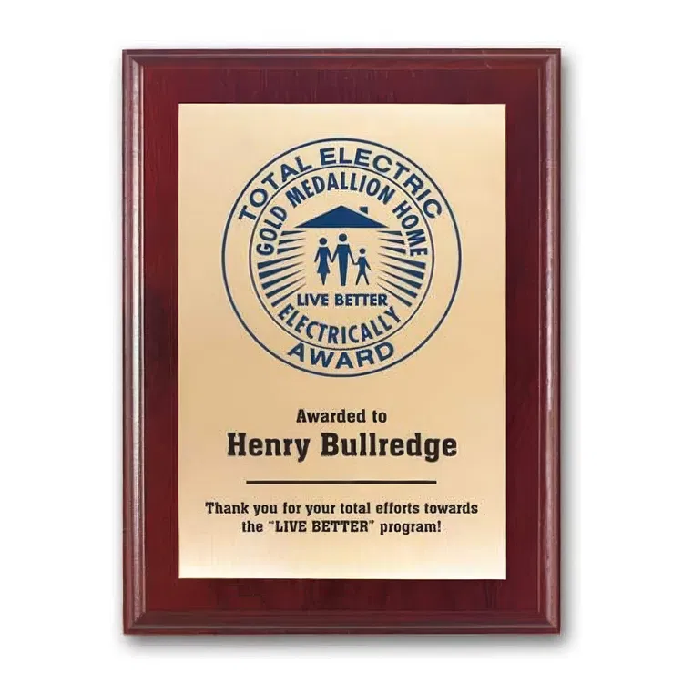 Screen-Printed Brass Plaque #22