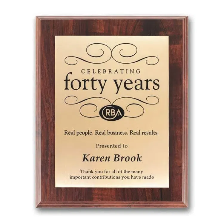Screen-Printed Brass Plaque #25