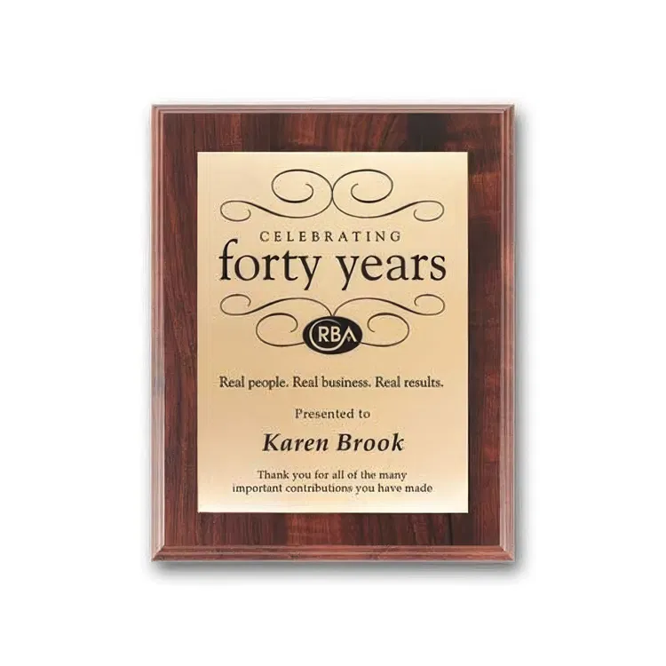 Screen-Printed Brass Plaque #7