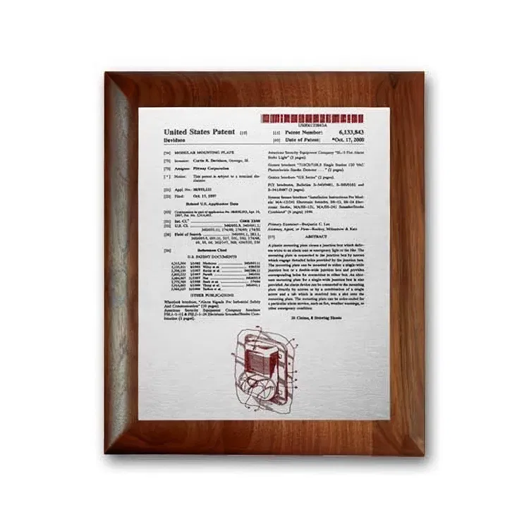 Metal-Etched Plaque with Colourfill #11