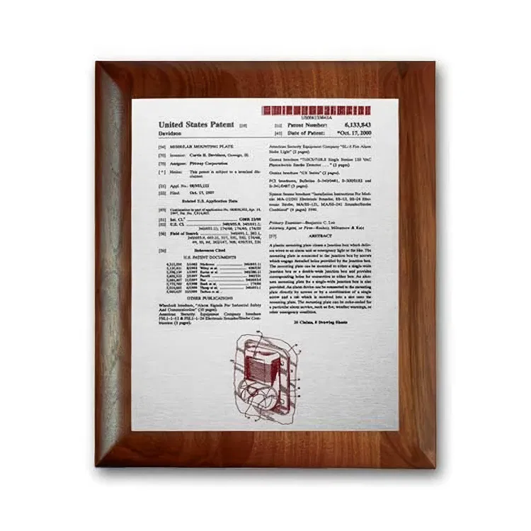 Metal-Etched Plaque with Colourfill #17