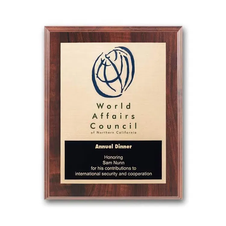 Metal-Etched Plaque with Colourfill #19