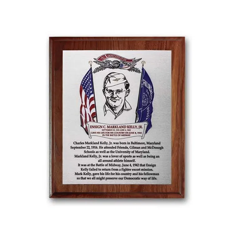 Metal-Etched Plaque with Colourfill #2