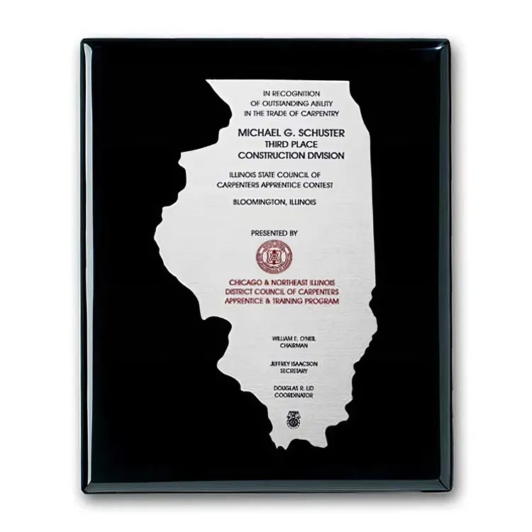 Metal-Etched Plaque with Colourfill #21