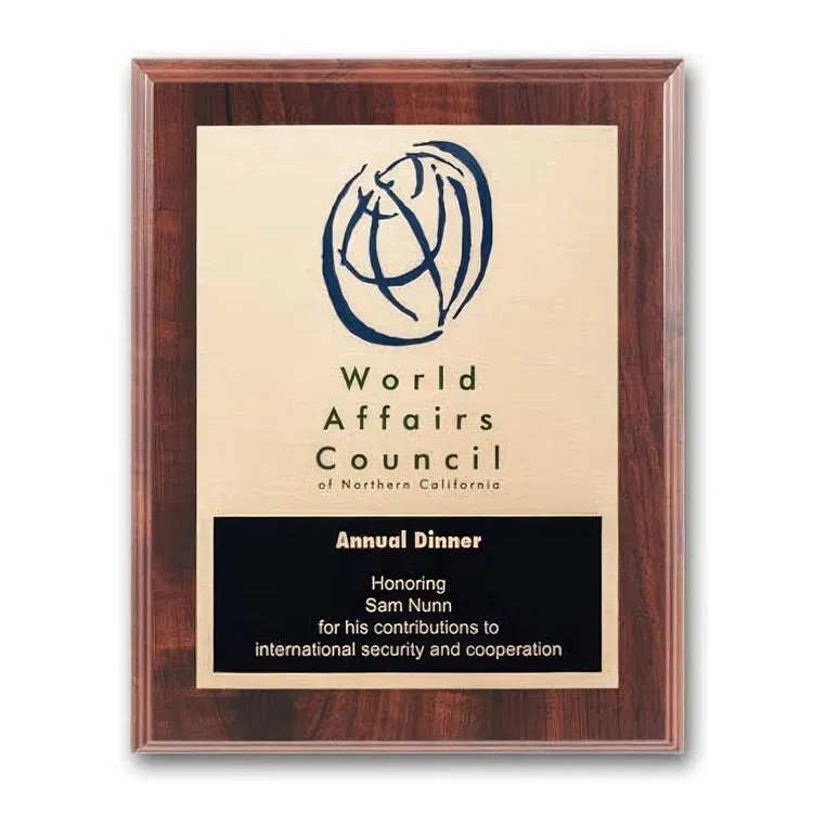 Metal-Etched Plaque with Colourfill #25