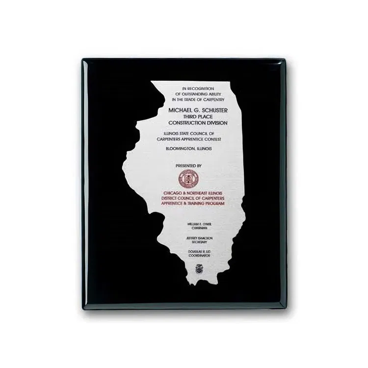 Metal-Etched Plaque with Colourfill #3