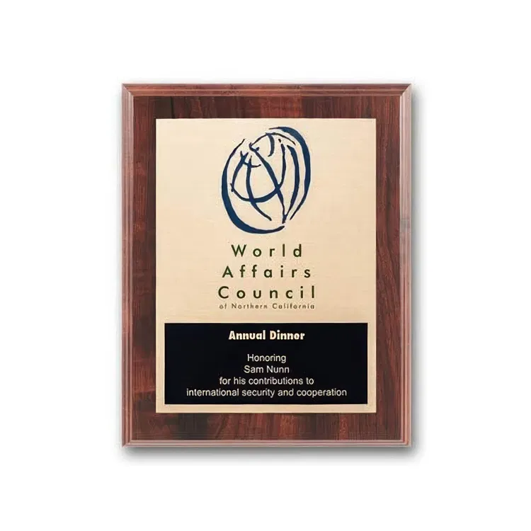 Metal-Etched Plaque with Colourfill #7