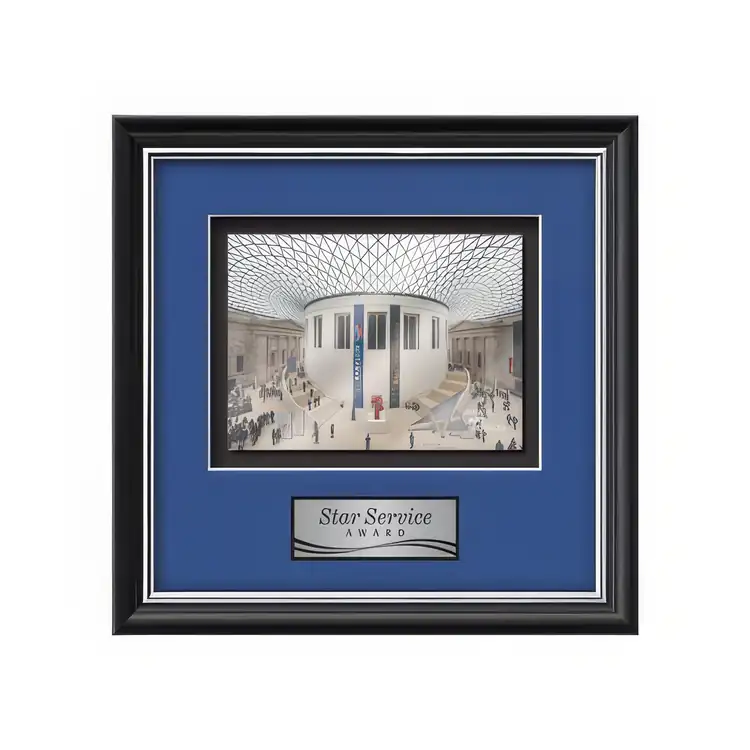 Waterleaf Baron Multicolor on Metal Framed Award #4