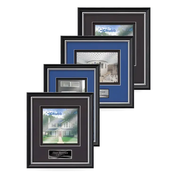 Waterleaf Baron Multicolor on Metal Framed Award
