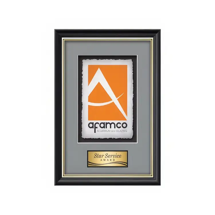 Waterleaf Baron Multicolor on Artisan Paper Framed Award #10