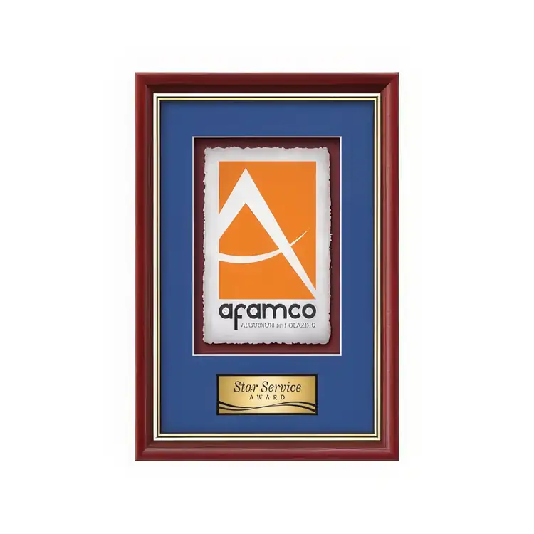 Waterleaf Baron Multicolor on Artisan Paper Framed Award #6