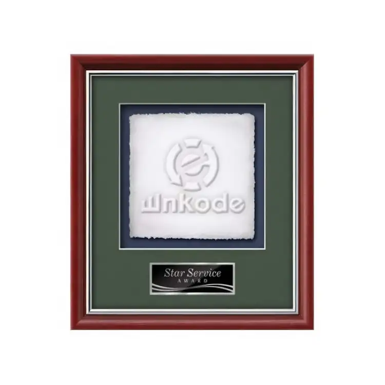 Waterleaf Baron Cast Paper Framed Award #12