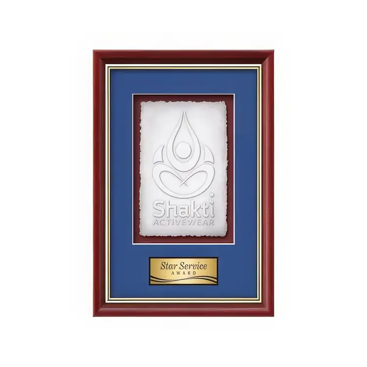 Waterleaf Baron Cast Paper Framed Award #2