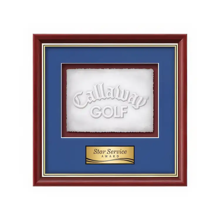 Waterleaf Baron Cast Paper Framed Award #4