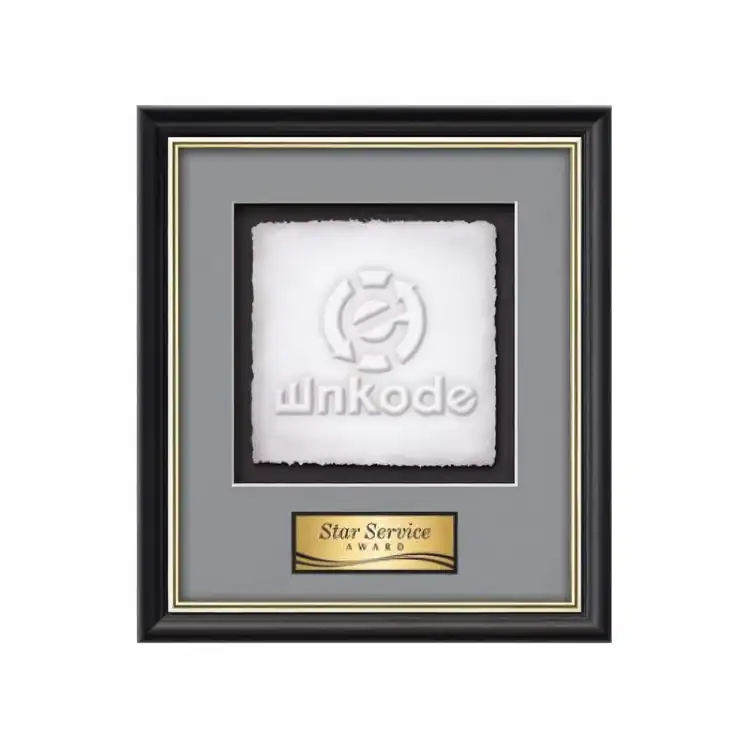 Waterleaf Baron Cast Paper Framed Award #6