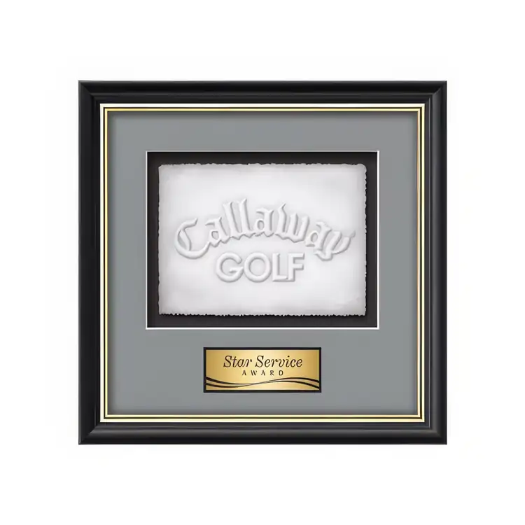 Waterleaf Baron Cast Paper Framed Award #7
