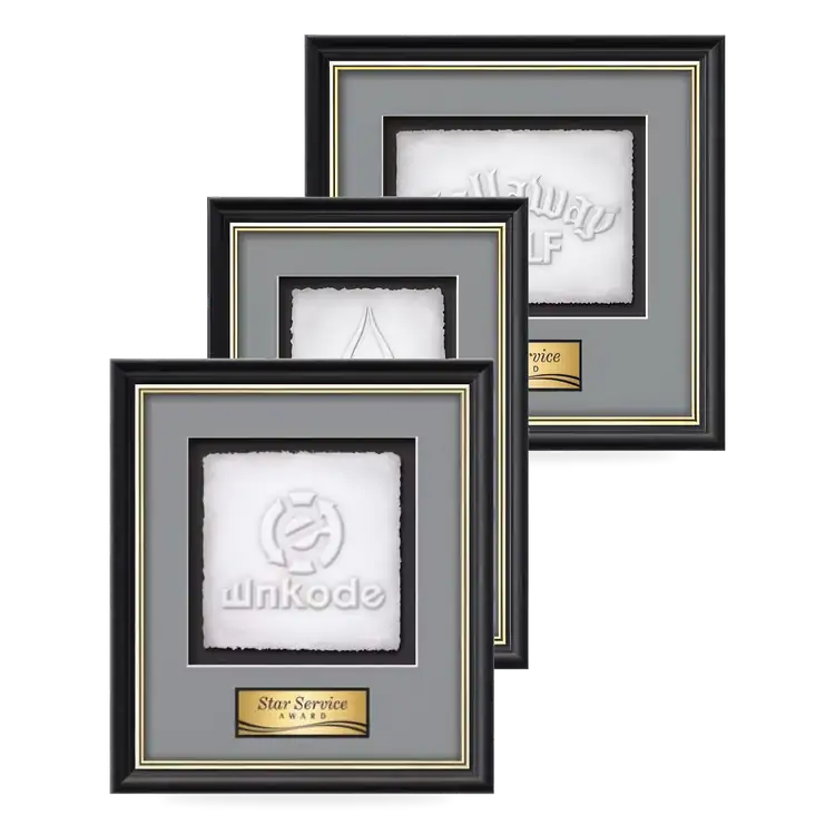 Waterleaf Baron Cast Paper Framed Award