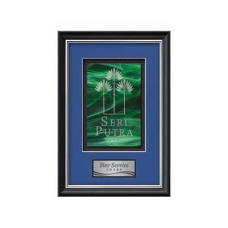 Waterleaf Baron Stained Glass Framed Award #10