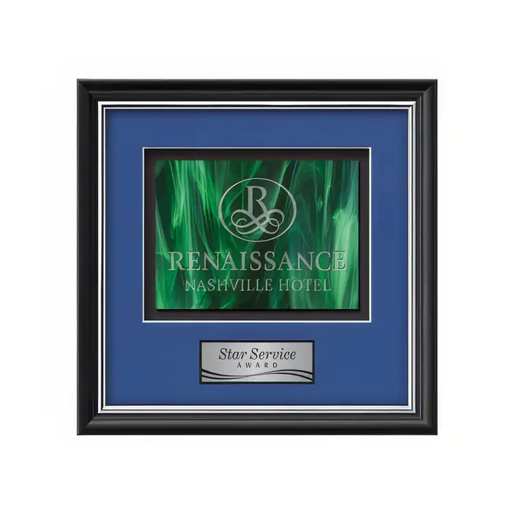 Waterleaf Baron Stained Glass Framed Award #12