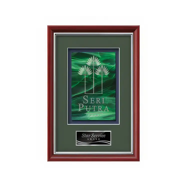 Waterleaf Baron Stained Glass Framed Award #14