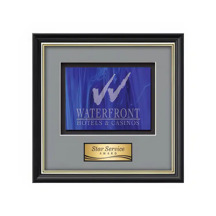 Waterleaf Baron Stained Glass Framed Award #8