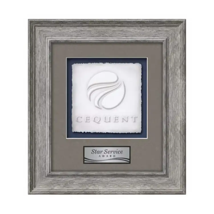 Waterleaf Calder Cast Paper Framed Award #9