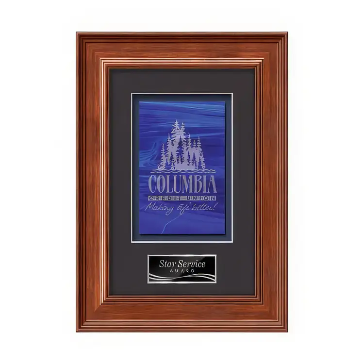 Waterleaf Calder Stained Glass Framed Award #2