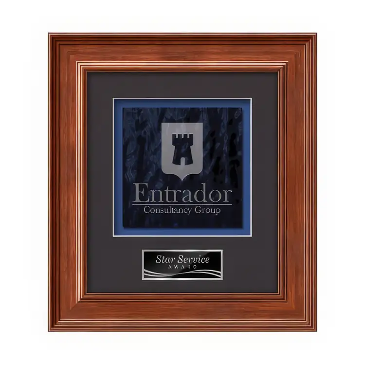 Waterleaf Calder Stained Glass Framed Award #5