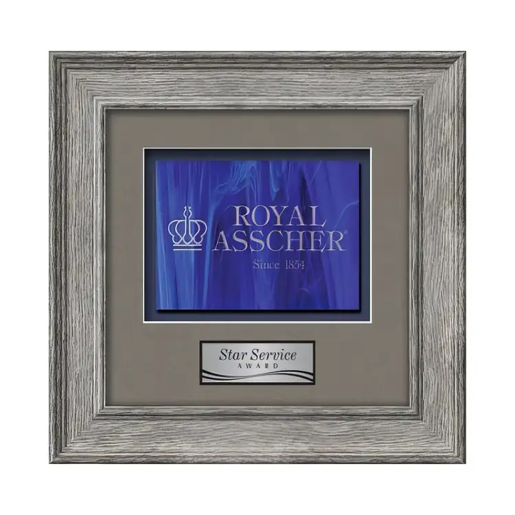 Waterleaf Calder Stained Glass Framed Award #8