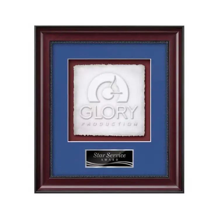 Waterleaf Caprera Cast Paper Framed Award #3