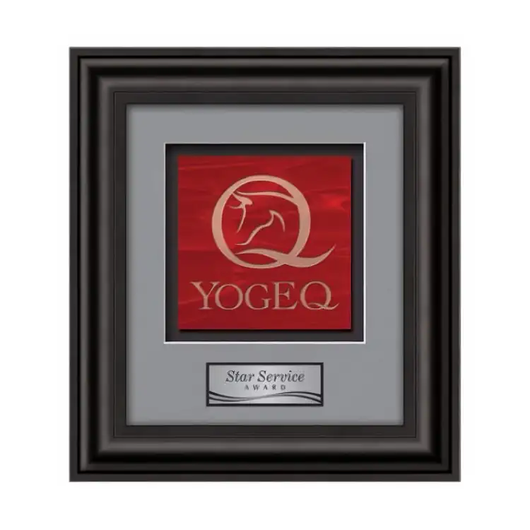 Waterleaf Cardoba Stained Glass Framed Award #3