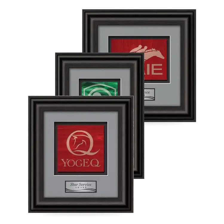 Waterleaf Cardoba Stained Glass Framed Award