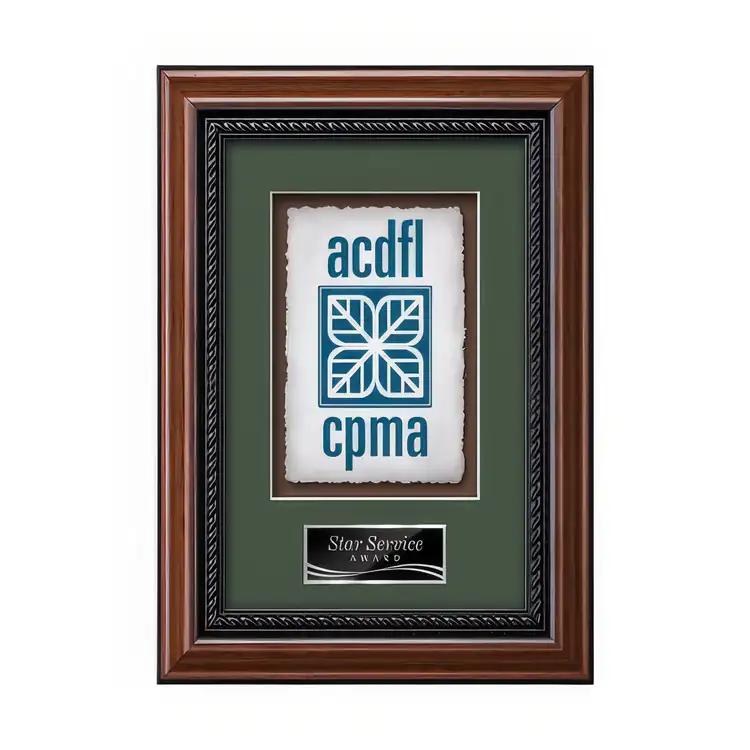 Plaque encadrée Waterleaf Deco Multicolore sur papier artisanal #2