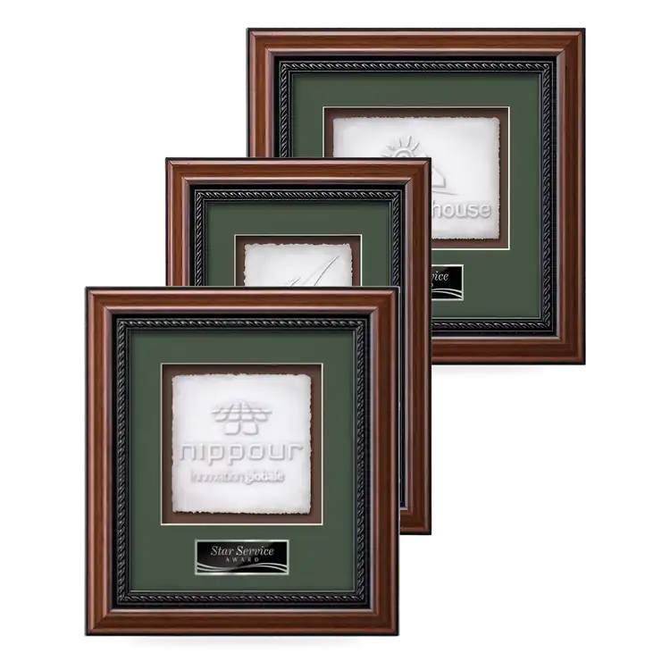 Waterleaf Deco Cast Paper Framed Award