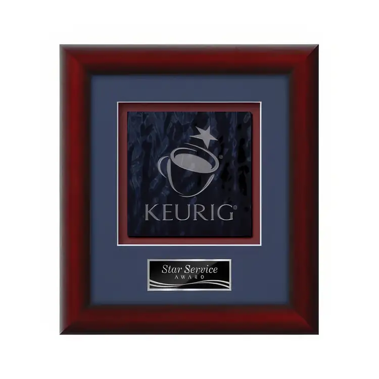 Waterleaf Eco Stained Glass Framed Award #5