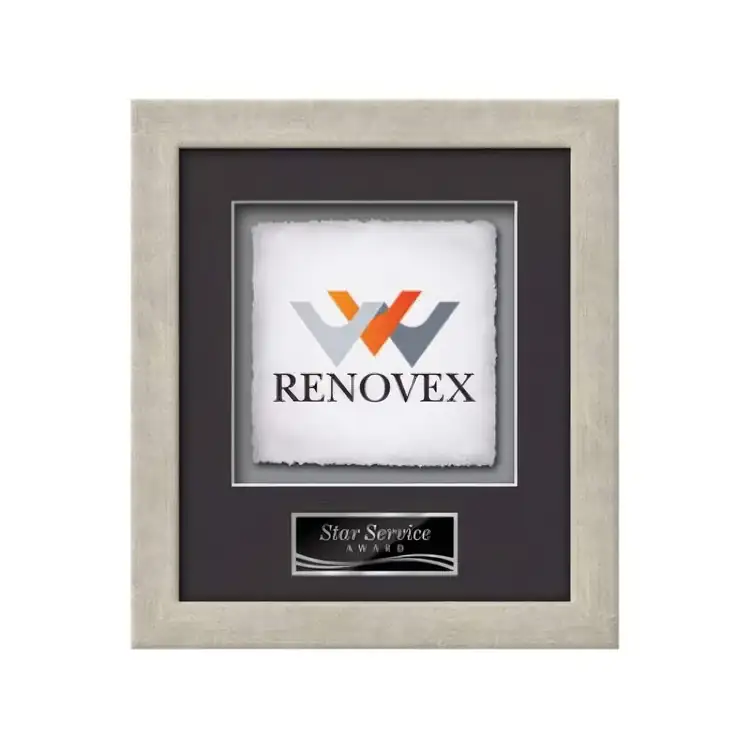 Waterleaf Eldridge Multicolor on Artisan Paper Framed Award #11