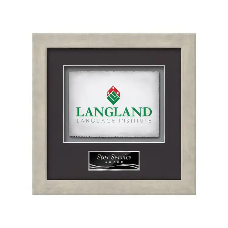 Waterleaf Eldridge Multicolor on Artisan Paper Framed Award #12