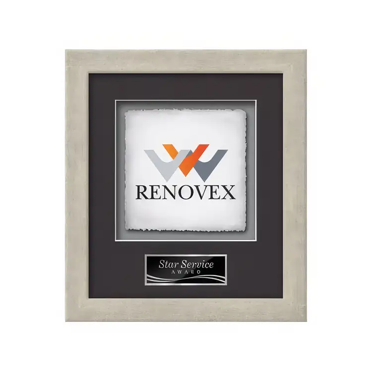 Waterleaf Eldridge Multicolor on Artisan Paper Framed Award #13