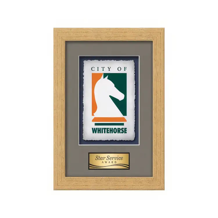 Waterleaf Eldridge Multicolor on Artisan Paper Framed Award #14