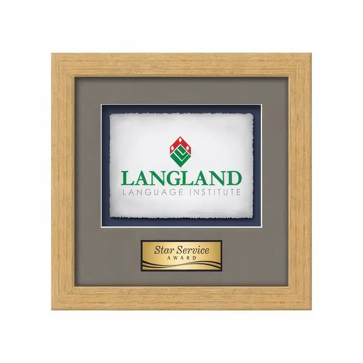 Waterleaf Eldridge Multicolor on Artisan Paper Framed Award #16